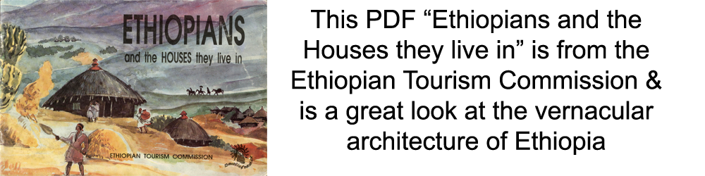 Ethiopians and the houses they live in